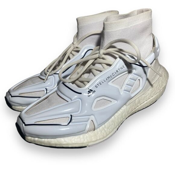 Adidas by Stella McCartney Women's Ultraboost 22 Elevated White Sneakers Size 8 - Picture 2 of 13